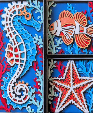 Sea Creatures Shadow Box