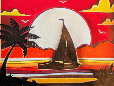 Sailboat Shadow Box